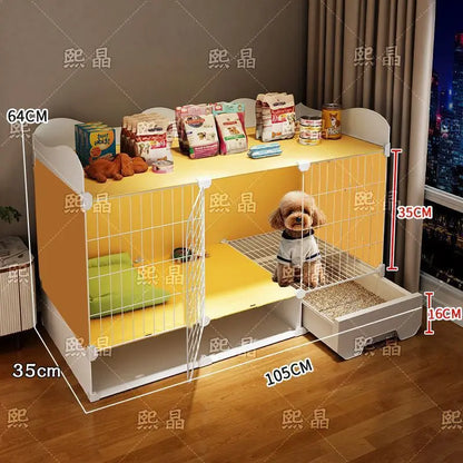 Kennel Luxury Large Space With Villa Dog Cage Small Dog Separation