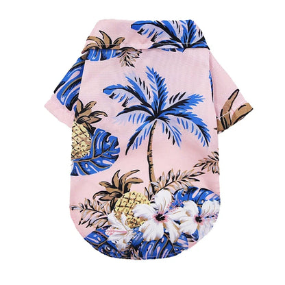 Dog T-Shirts Hawaiian Beach Style Thin Breathable Summer Dog Clothes for Small Dogs Puppy Pet Cat Vest Chihuahua Yorkies Poodle