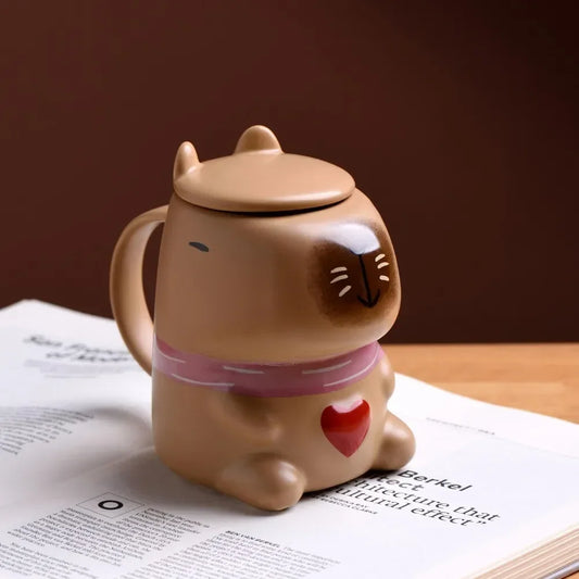 2025 New Ceramic Water Dolphin Cup Capybara Mug Home Breakfast Milk Coffee Mug Cartoon Creative Modeling Cups