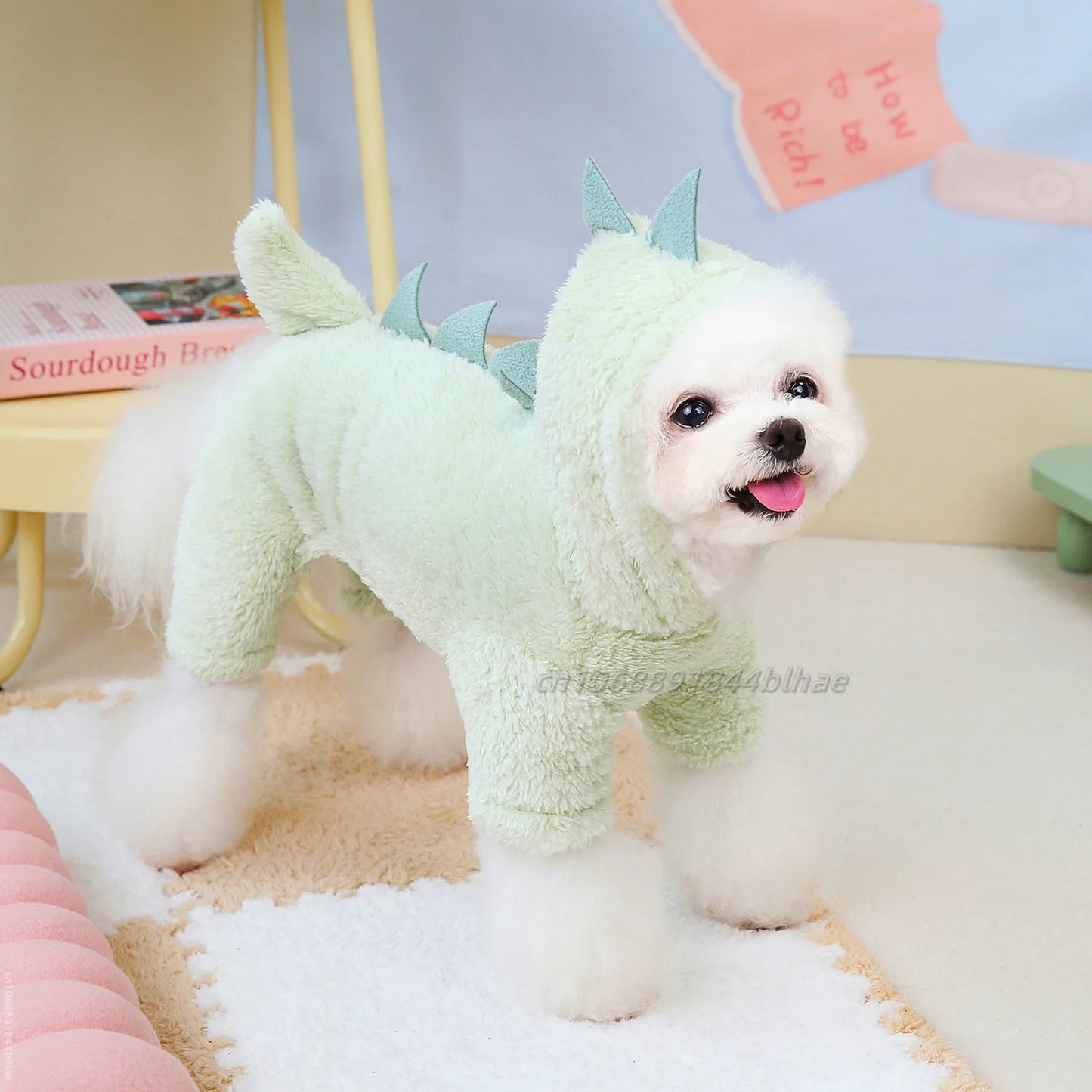 Winter Warm Fleece Pet Dog Jumpsuit for Small Medium Dogs Puppy Cat Pajamas Coat Chihuahua Clothes Pets Costume Yorkie Outfits