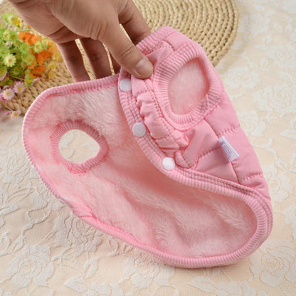 Winter Warm Dog Clothes for Small Dogs Puppy Cat Coat Soft Fleece Linner Pet Jacket Chihuahua Vest Pug Outfits Yorkie Costume