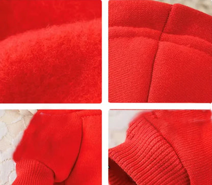 Street Style Pet Sweatshirt Abstract Style Print Small Dog Autumn Winter Fleece Hoodie Trendy Dog Clothes