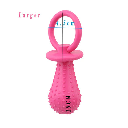 1pc Rubber Nipple Toys For Dog Pet  Resistant Chewing Teething  Small Cat Puppy Cleaning Bite Pet Products
