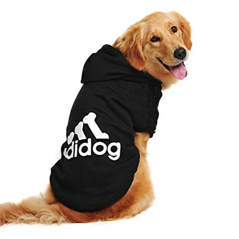 XS-9XL Adidog Pet Dog Clothes for Small Medium Big Large Dogs Cotton Hooded Sweatshirt Hot Selling Warm Two-Legged Pets Jacket