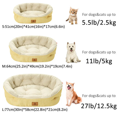 Winter Dog Bed Imitation Cotton Velvet Dogs Mat Beds Fluffy Soft High Rebound Pet Bed For All-season Pet Dog Accessories
