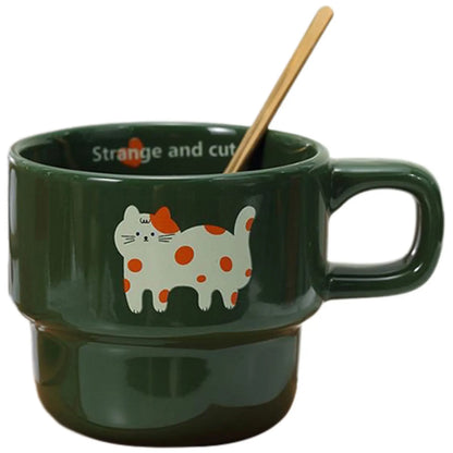 Ceramic Coffee Mug Hand-made Decorative Tea Coffee Cup For Home Party