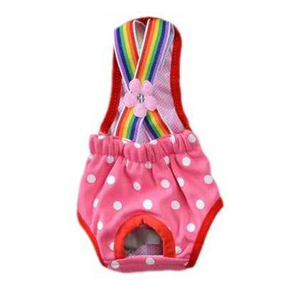 Breathable Polyester Dog Physiological Pants XS~XL Adjustable Dog Diaper Washable Puppy Underwear Briefs Puppy