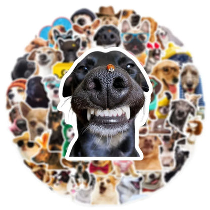 10/25/50pcs Lovely Dogs Stickers Animals Graffiti for For Phone Laptop Guitar Helmet Travel Luggage Skateboard Car DIY Toy