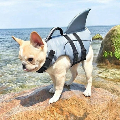 Dog Life Jacket Pet Safety Clothes Swimming Vest Harness Preserver Summer Mermaid Shark Style