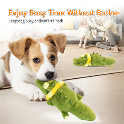 Interactive Dog Toys with Automatic Flapping Plush Squeaky Toys for Dog Durable Teething Toys Indoor Self-play Ipawspace