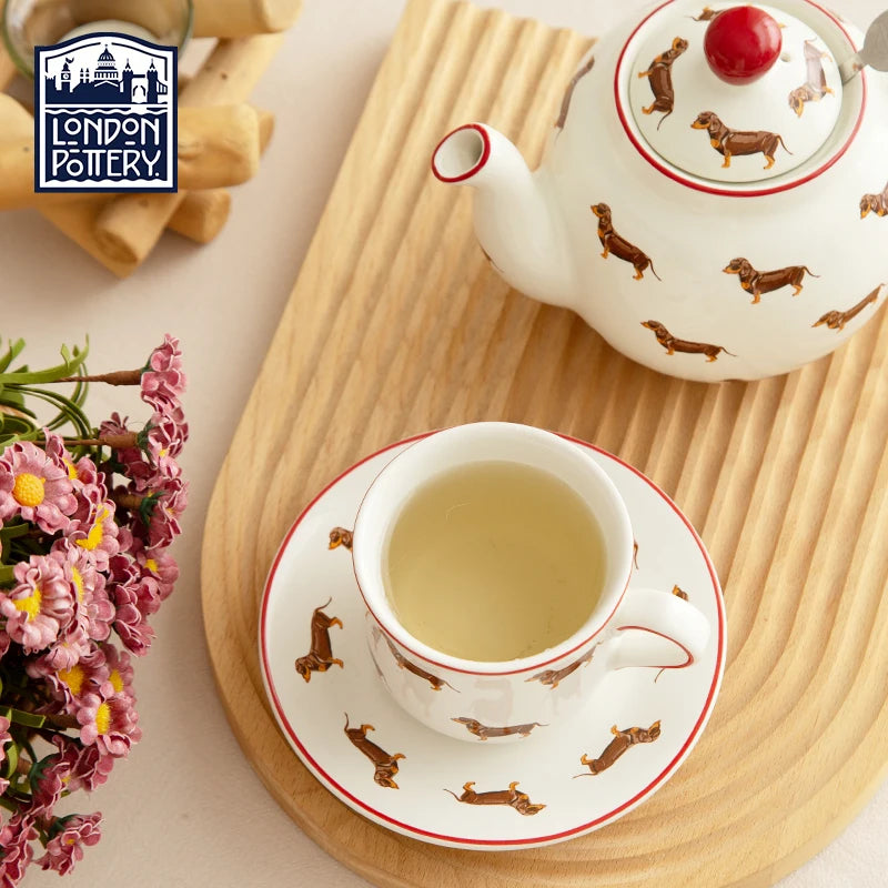 London Pottery 220ML Animal mug dish ceramics coffee cup Unusual tea Pair pottery tea cup set porcelain Cups for girlfriend gift