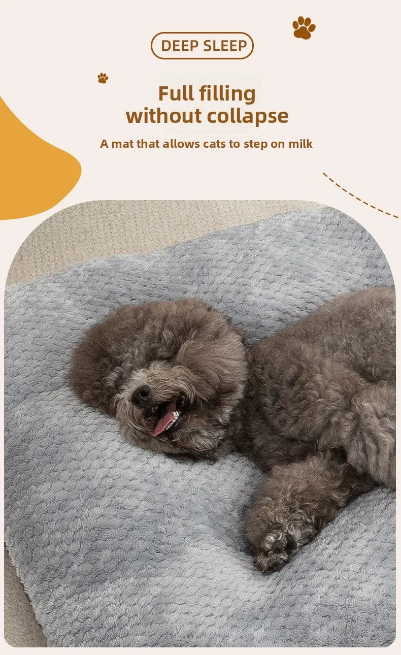 New Autumn  Winter High-End Pet Mat Dog Mat Long Plush Winter Warm Pet Mat Dog Bed Comfortable Cat House Dog House Pet House Mat