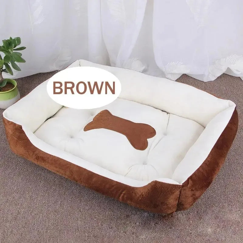 Dog Bed for Large Dog Cushion Square Breathable Non-slip Sleeping Cat Bed Winter Warm Thickened Dog Bed Soft Cat Mat Pet House
