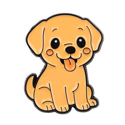 Cute Animals Dogs Cats Enamel Pins Cartoon Frogs Brooch Lapel Pin Badge on Backpack Clothing Accessories Fashion Jewelry Gifts