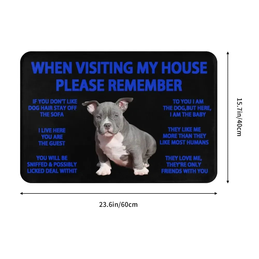 Beagle Dog Doormat Non-Slip Kitchen Bath Mat Living Room Door Floor Entrance Carpet Rug