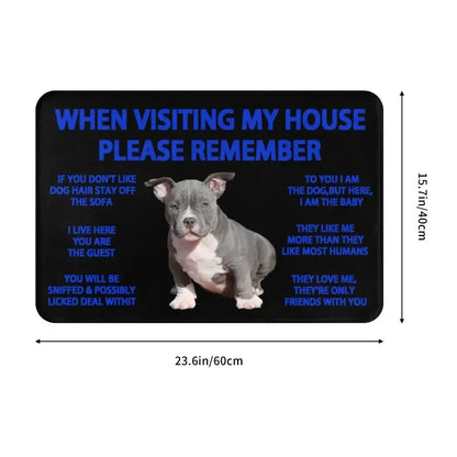 Beagle Dog Doormat Non-Slip Kitchen Bath Mat Living Room Door Floor Entrance Carpet Rug