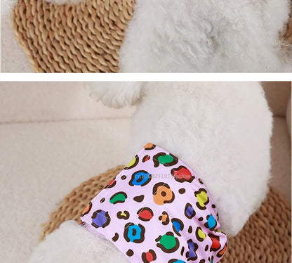 Washable Male Dog Physiological Pants Reusable Sanitary Underwear Belly Wrap Band Cotton Diaper For Large Small Medium Dog