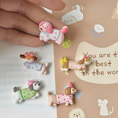 5pcs Dog Fridge Magnet Set - Creative Decor for Office, Kitchen, and Storage Cabinets - Home Decoration - Holiday Gift