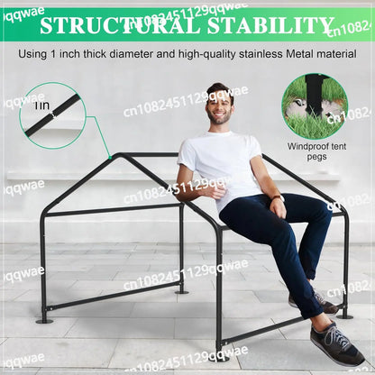 the DOGGY SUNSHADE - New Outdoor Kennel, Strengthened and Thickened Outdoor Pet Shading, Rain Shelter, Dog Tent, Sun Protection, Waterproof and Wind