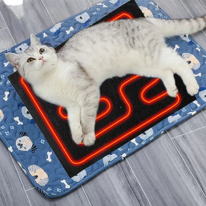 USB Folding Heated Seat Cushion Car Seat Heating Pet Cushion Dog /Cat Winter Electric Warming Mat