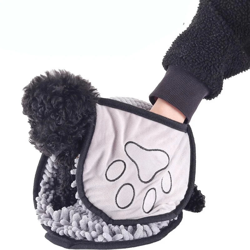 the PAWPOLISH BATH GLOVE - NEW Body Scrubber, Cat/Dog Bath Towel, Glove-Style Bathing Towel, New Dog Drying Towel, Quick-Dry Pet Supplies