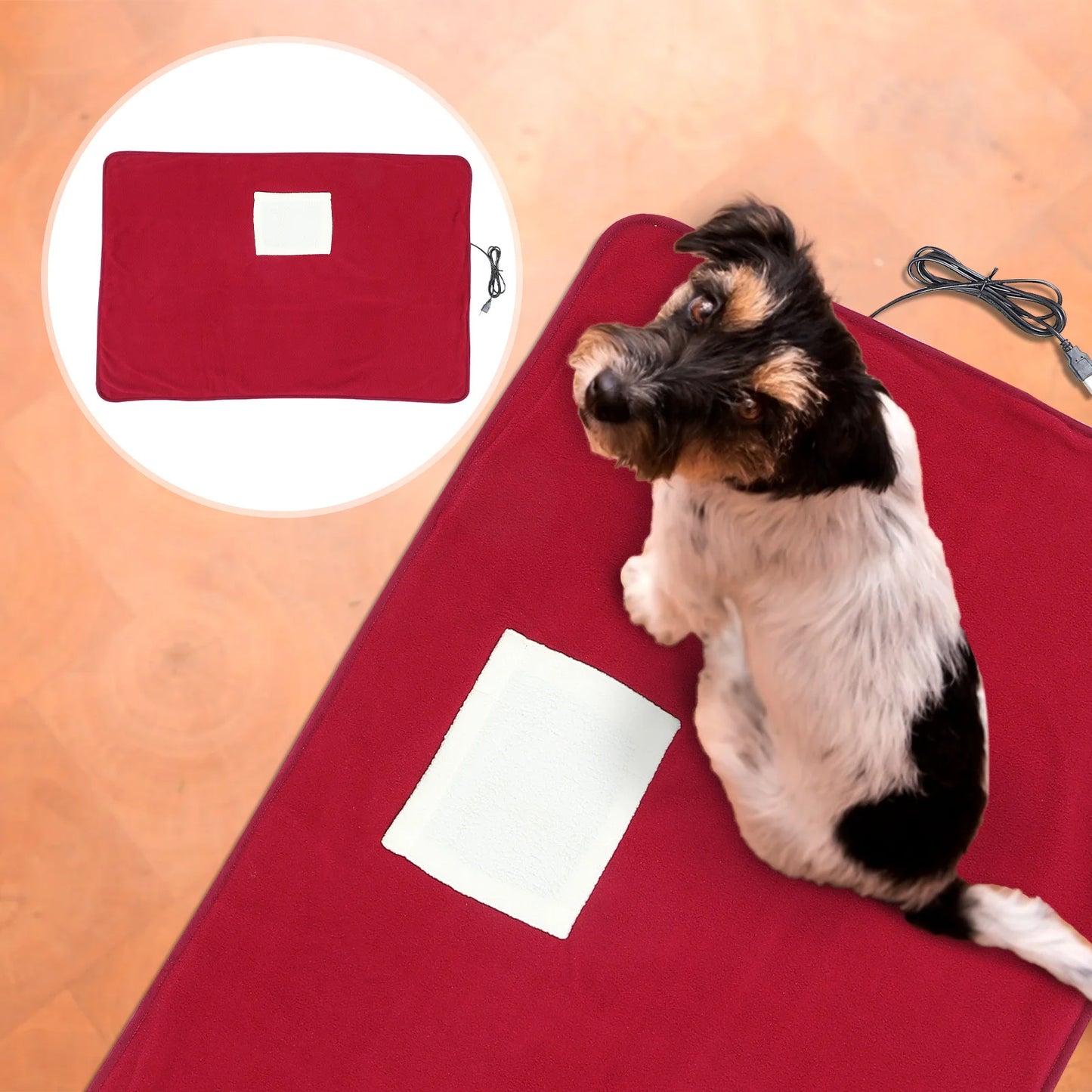 USB Pet Heating Mat Electric Blanket Dog Cat Warmer Pad for Home Use Pet Heating Pad Dog Warmer Mat USB Heater