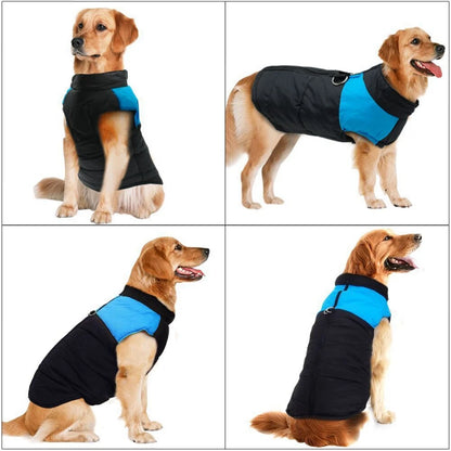Waterproof Pet Dog Puppy Vest Jacket Winter Warm Dog Clothes Pet Padded Vest Zipper Jacket Coat For Small Medium Large Dogs