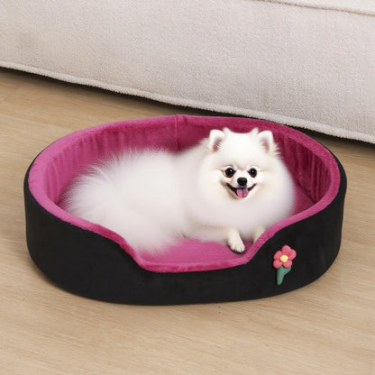 All Season Comfortable Small Cat Sleeping Mat Medium Dog Bed Soft Warm Windproof Puppy Nest Elastic Pet Kennel Accessories