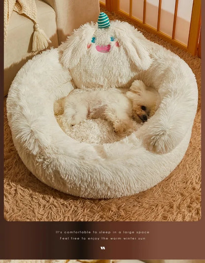 Dog Kennel Winter Warm Dog Bed Small Dogs Teddy Nest Pet Cushions Sofa Sleeping with Cat Nest Four Seasons Universal