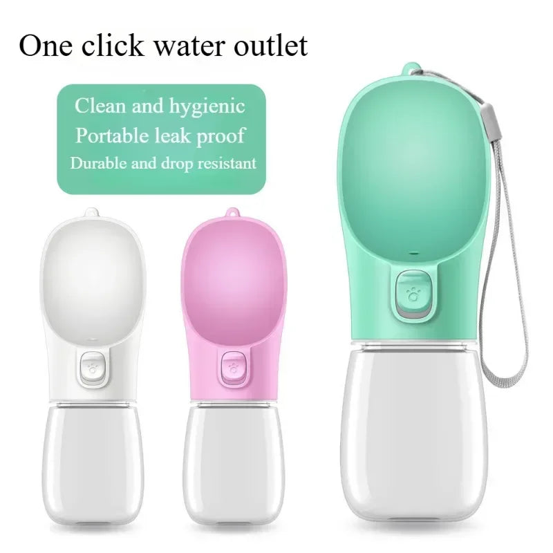 Portable Dog Water Bottle for Small Large Dogs Cat Outdoor Leakproof Walking Drinking Bowls Chihuahua French Bulldog Supplies