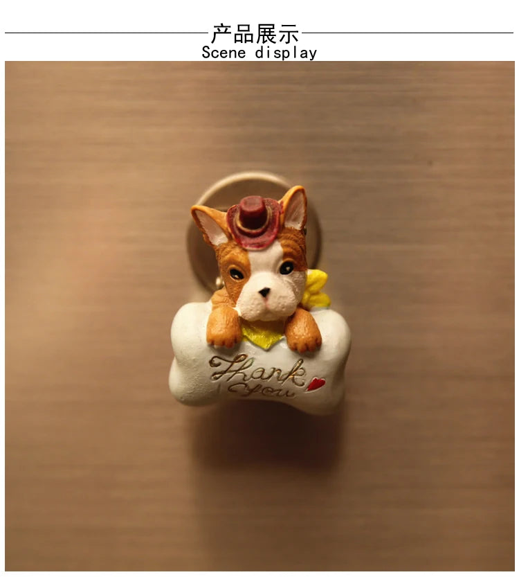 Cowboy Dog Creative Refrigerator Sticker Little Angel Magnet Sticker Gift Gift Wedding