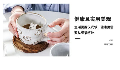 360ml Cups Ceramic Funny Cartoon Animal Tea Milk Cups Cute Handmade 3D Snail Daisy Dog Cat Coffee Mugs Creative Unique Gifts