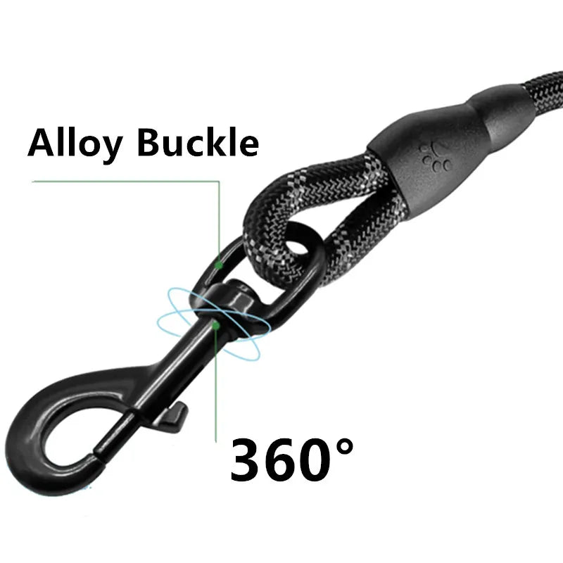 the POWERGRIP SHORT LEASH - Dog Leash, Short Leashes for Large Dog, Walking Reflective Dogs Leash, Comfortable Handle Pet Chain Rope, Dogs Leashes, Pet Supplies