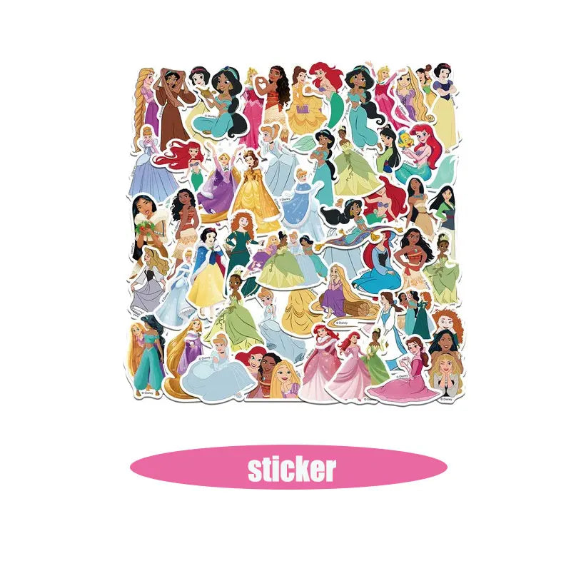 Disney Princess Birthday Decoration Tableware Paper Cups Plates Balloons Tablecloth Backdrop Banner Party Supplies For Baby Kids