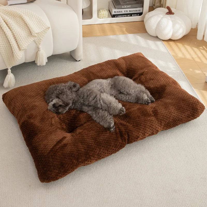 New Autumn  Winter High-End Pet Mat Dog Mat Long Plush Winter Warm Pet Mat Dog Bed Comfortable Cat House Dog House Pet House Mat