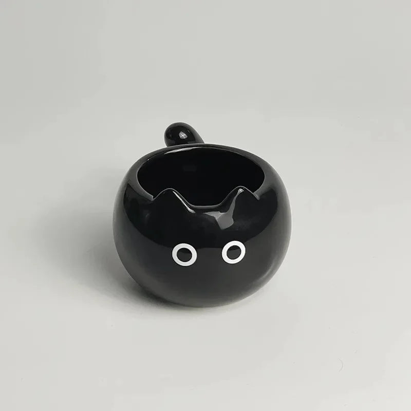 Cute Ceramic Cup Creative Siamese Cat Shaped Mug Coffee Cups Office Milk Cup Household Drinking Utensil Funny Birthday Gift