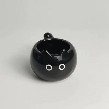 Cute Ceramic Cup Creative Siamese Cat Shaped Mug Coffee Cups Office Milk Cup Household Drinking Utensil Funny Birthday Gift