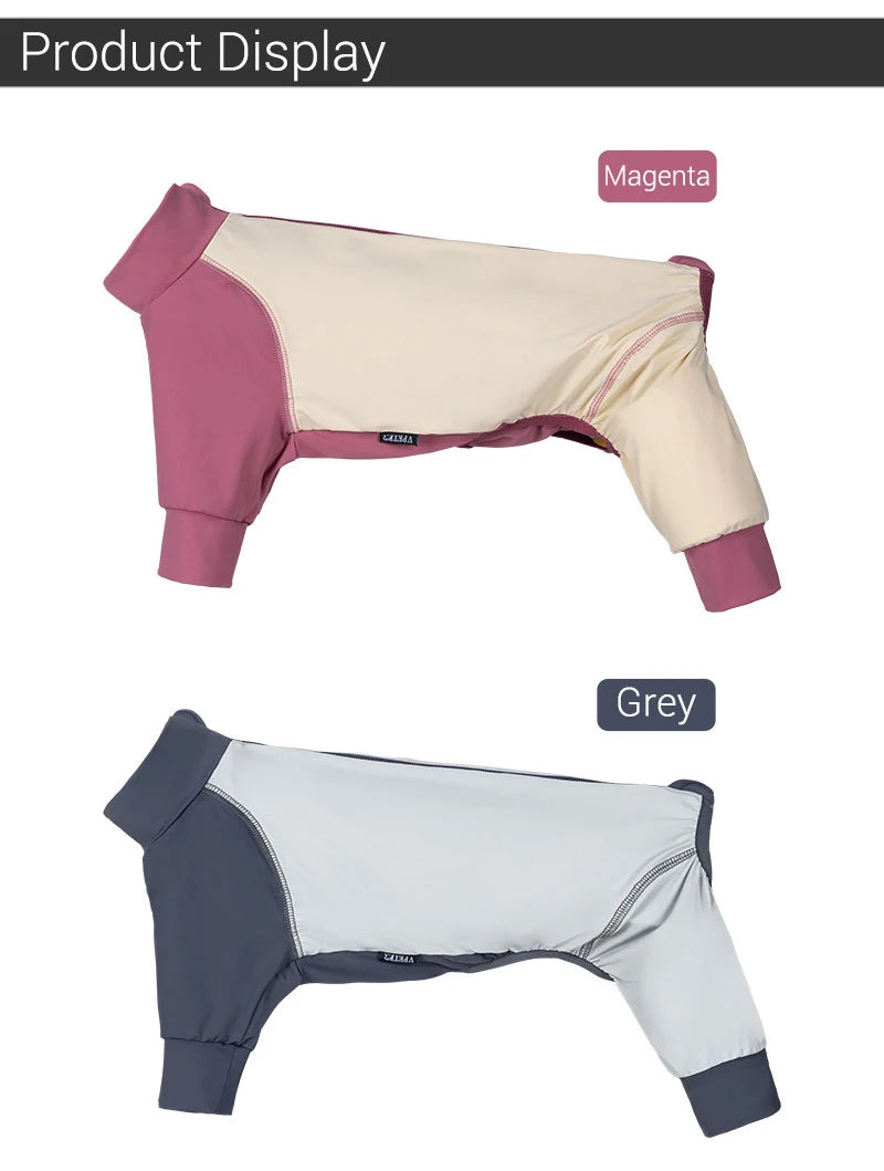 Summer Cooling Dog Vest Shirt UPF50+ Sun Protection Dog Jumpsuit Fast Drying Dirt-Proof Dog Clothing Soft Summer Outdoor Overall