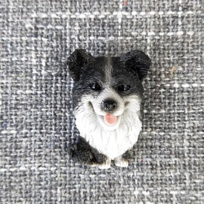 3D animal magnet refrigerator sticker simulation dog labrador Pug corgi Teddy Bichon resin Craft wall door home decoration gifts