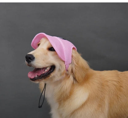 the SUNPAWS BREATHABLE HAT - New Summer Pet Dog Hat, Breathable Sun Protection, Ears Exposed Design, Golden Retriever, Dog Cap, Summer Shade Pet Accessories