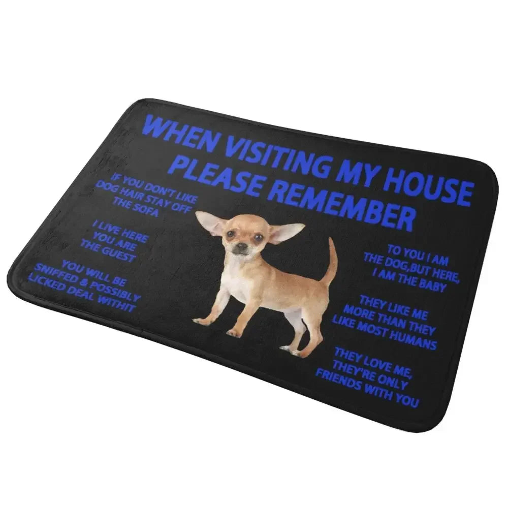 Beagle Dog Doormat Non-Slip Kitchen Bath Mat Living Room Door Floor Entrance Carpet Rug