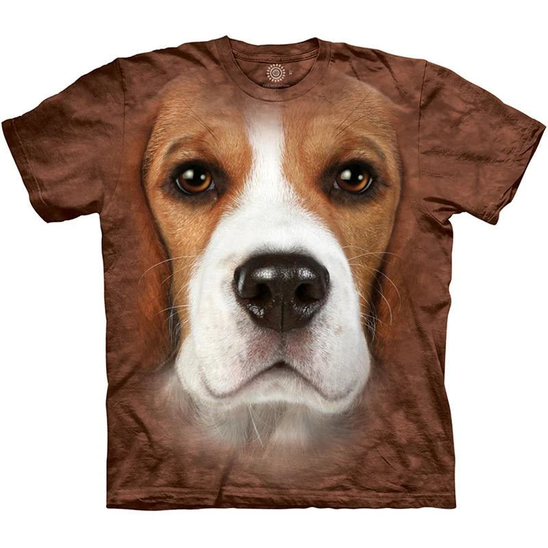 the GOLDEN BOY - Cute Dog Face Graphics T-Shirts, Summer Fashion Short Sleeve Funny 3D Animals Printed T-Shirts, Men's Casual Loose Harajuku Tees