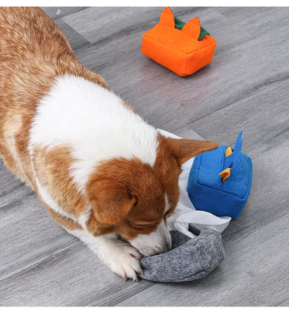 Plush Pet Dog Snuffle Toy for Small Medium Dogs Interactive Dog Chew Toy Pet Slow Feeding Toys Pet Supplies