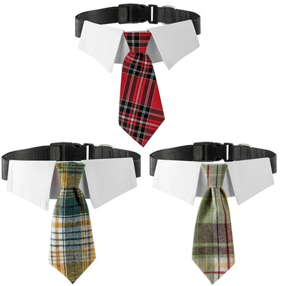 Adjustable Chic Pet Bandana with Bow Tie - Polyester Triangle Scarf & Drool Bib for Small to Large Dogs Perfect for Weddings