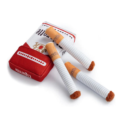 Creative Cigarette Interactive Giggles Dog Toys Funny Interactive Plush Dog Toys Funny Plush Chewing Toy Cigaret Box Pet Gifts