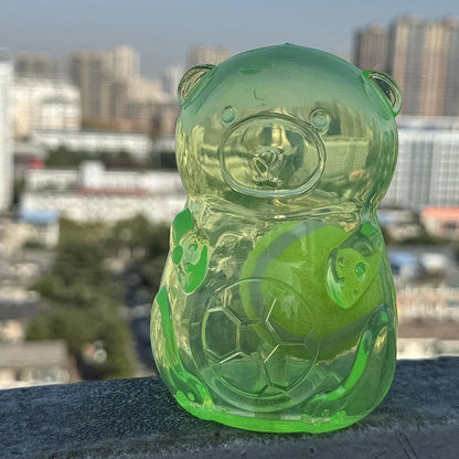 Pet Dog Chew Toy Outdoor Pet Puppy Bite Resistant Molar Floating Rubber Tennies Bear Squeaky Toy Dog Squeaky Toy Accessories