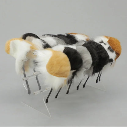 New Anime Handmade Kawaii Dog Furry Ears Headband Night Party Simulated Cute Wolf Dog Ears Cosplay Props