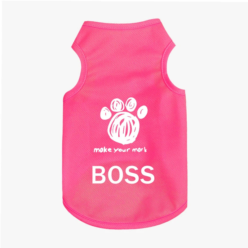 Exclusive cool summer vest for dogs and cats, ice silk fabric, new style and breathable