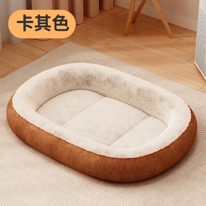 All-weather Small Dog Pet Doghouse for Winter Warmth Thick Cat Bed Dog Mat