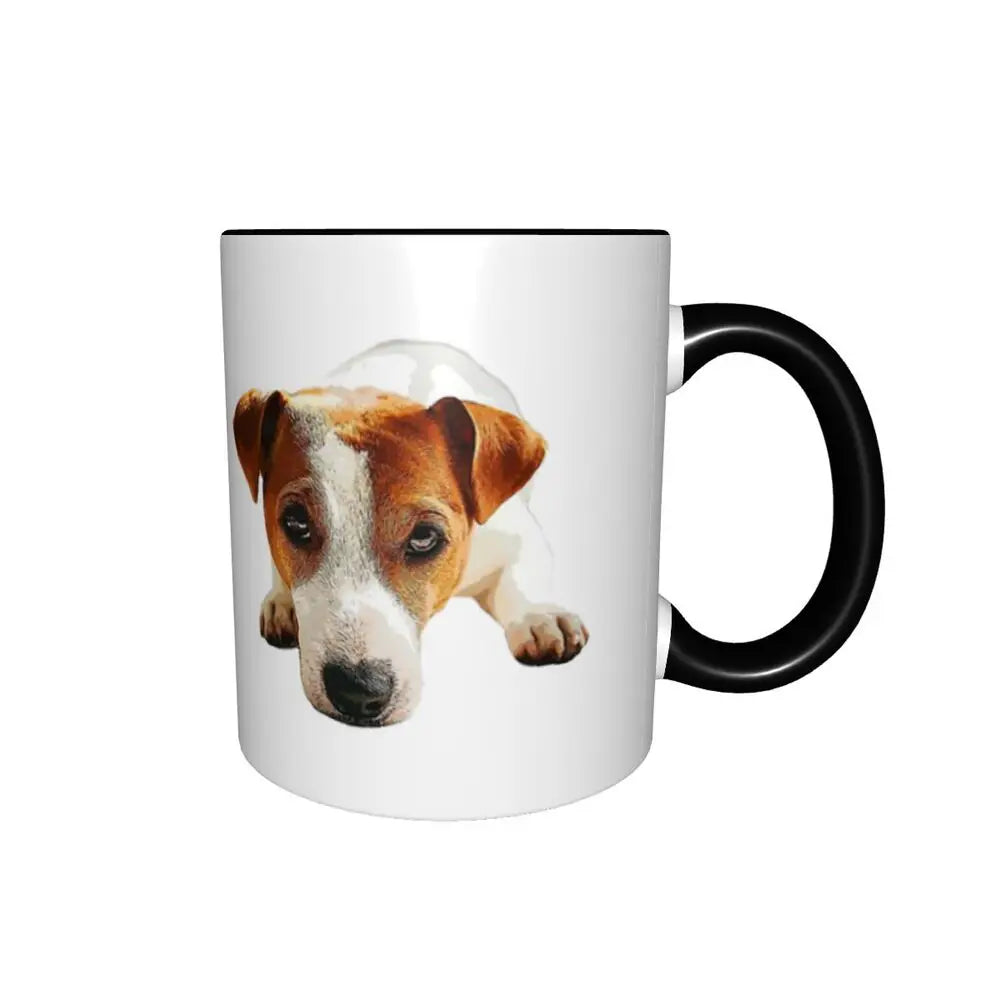 Dog Jack Russell Terrier -cute Gift Jack Russell Terrier For Mom Mug Funny Ceramic Coffee Cups Tea Mugs Milk Cup Drinkware Gifts